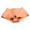 Master Series Pussy Panties Silicone Wearable Vagina/Ass Panties - Medium - Vanilla
