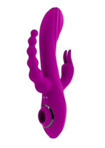 Fourgasm Rechargeable Silicone Multi Stimulator - Purple