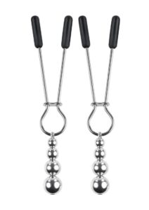 Selopa Beaded Nipple Clamps - Silver