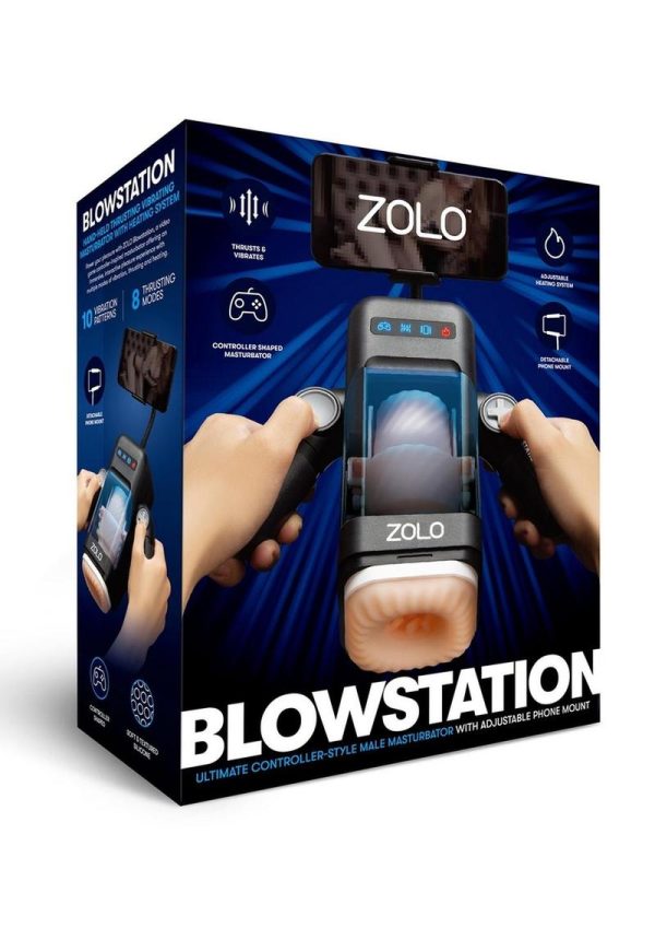 Zolo Vibrating Mountable Stroker - Gold