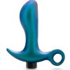 Anal Adventures Matrix Teleportation Plug Rechargeable Silicone Anal Plug - Lunar Blue