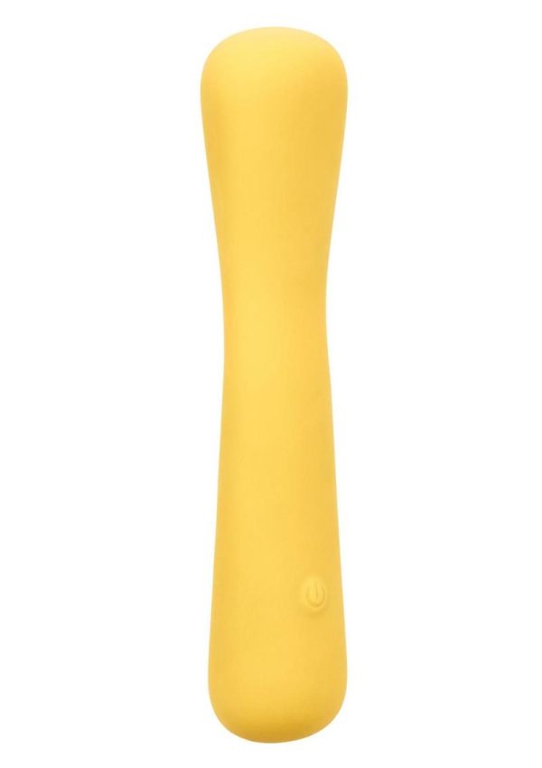 Boundless Mini FlexWand Bendable Rechargeable Silicone Massager - Yellow