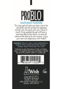 ProBlo Fishbowl Oral Pleasure Flavored Gel 10ml (65 per Bowl) - Cupcake