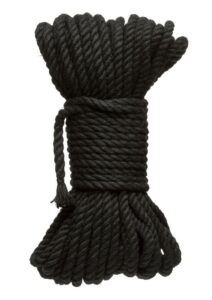 Merci Hogtied Bind and Tie 6mm Hemp Bondage Rope 50ft - Black