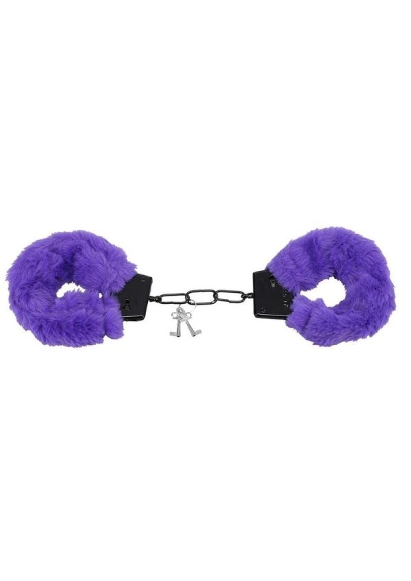 Merci Fluff Cuffs - Purple