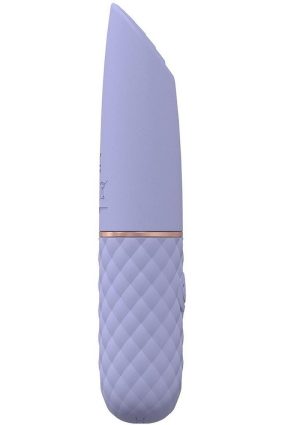 LoveLine Beso Silicone Rechargeable 10 Speed Mini Lipstick Vibrator - Lavender