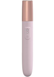 LoveLine The Traveler Rechargeable 10 Speed Travel Vibrator - Pink - Holds Lubricant