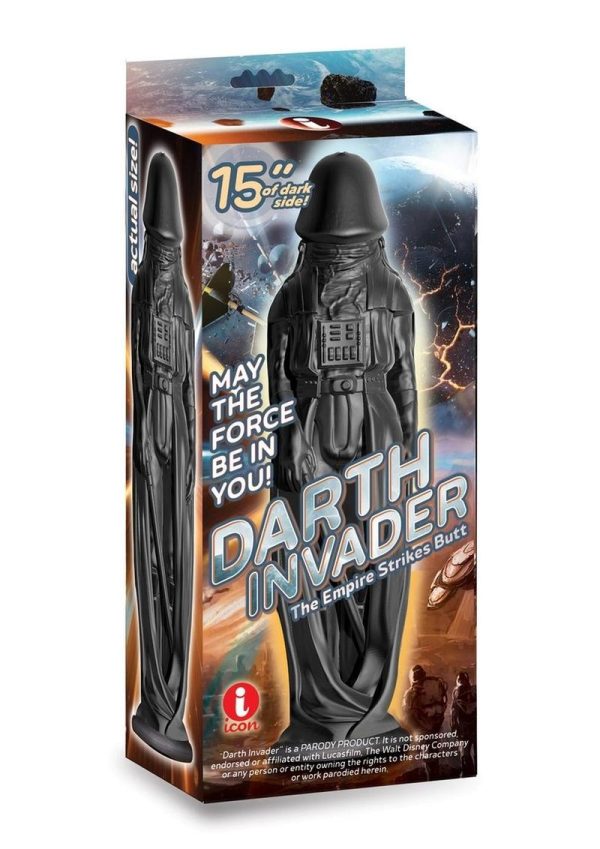 Darth Invader Massive Dildo 15in - Black