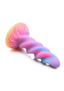 Creature Cocks Galactic Cock Alien Creature Glow in the Dark Silicone Dildo - Multicolor