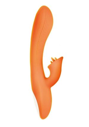 Goddess Lavish Desire Rechargeable Silicone Vibrator - Orange