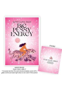 Warm Human Big Pussy Energy Greeting Card