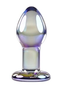 Playboy Jewels Glass Plug - Purple