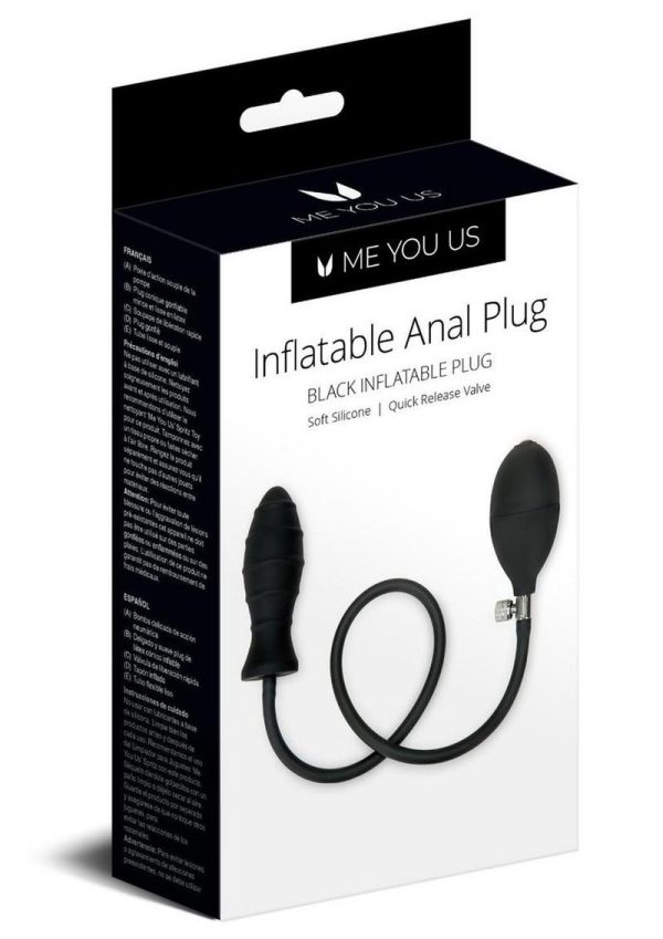 ME YOU US Inflatable Anal Plug - Black