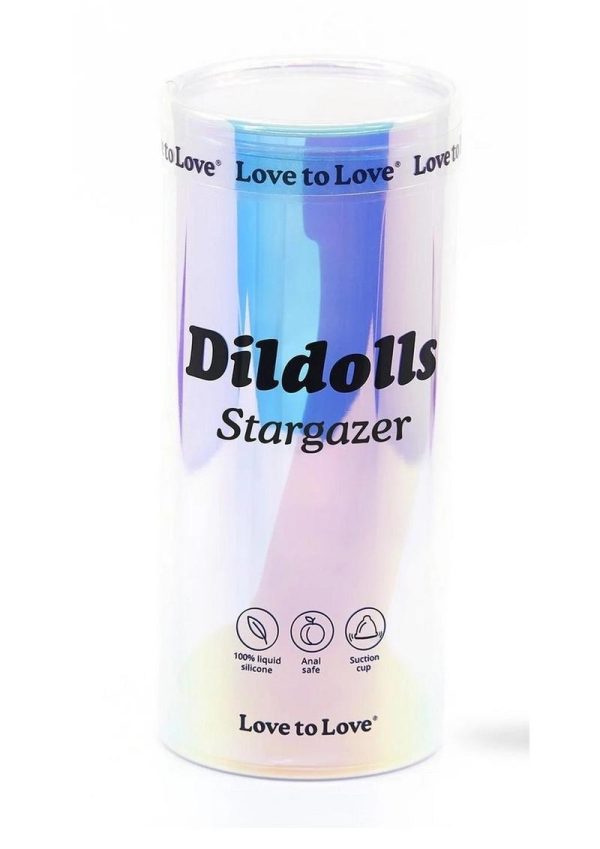 Love to Love Dildolls Stargazer Silicone Dildo - Rainbow