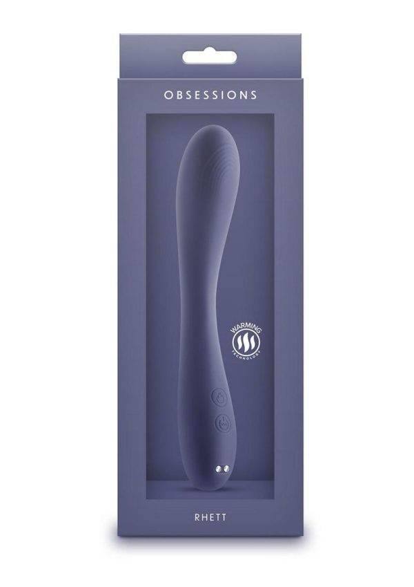 Obsessions Rhett Rechargeable Silicone Vibrator - Navy