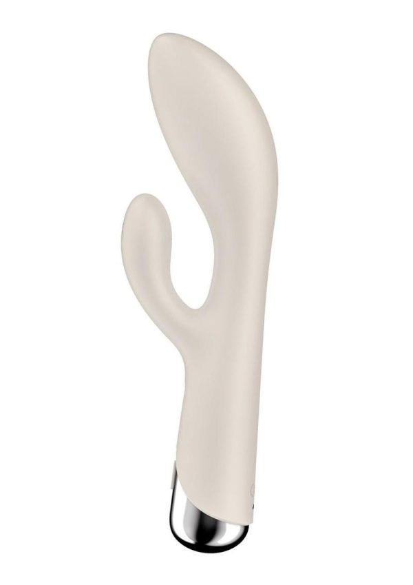 Satisfyer Spinning Rabbit 1 Rechargeable Silicone Rabbit Vibrator - Beige