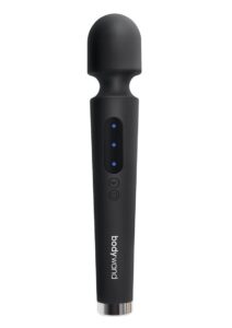 Bodywand Power Wand Rechargeable Silicone Wand Massager 12in - Black