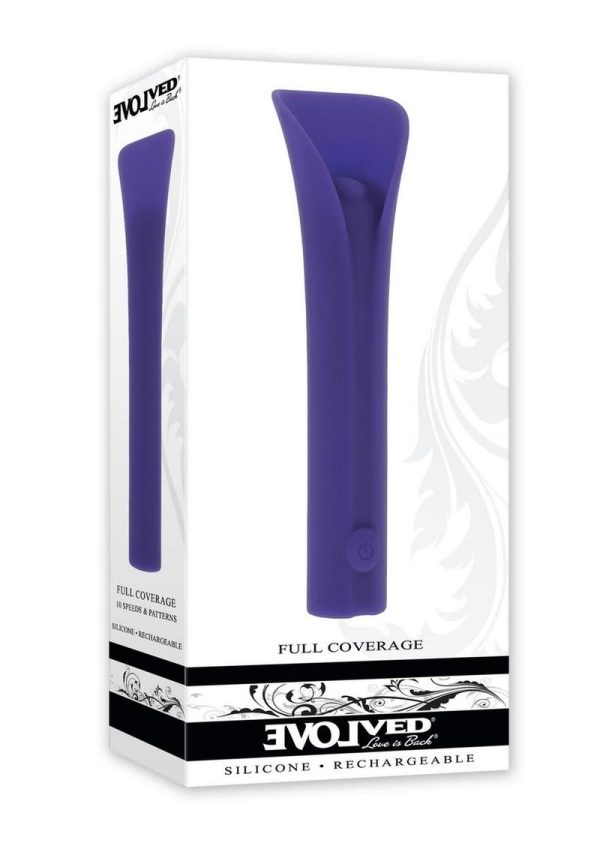 Full Coverage Rechargeable Silicone Bullet - Purple