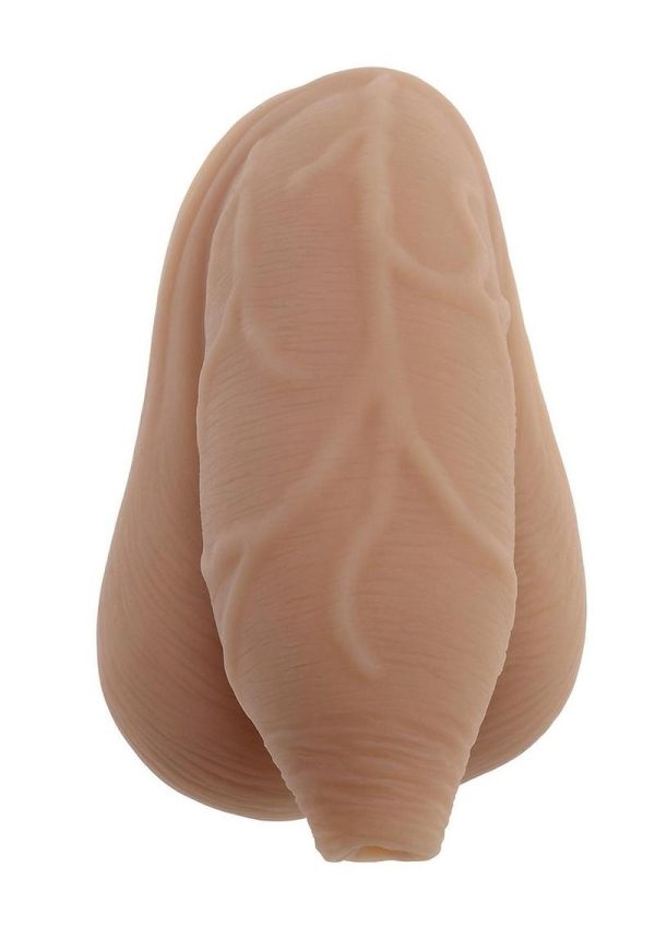 Gender X TPE Uncircumsized Packer Dildo - Caramel