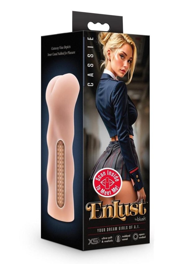 EnLust Cassie Dual End Stroker - Anal - Vanilla