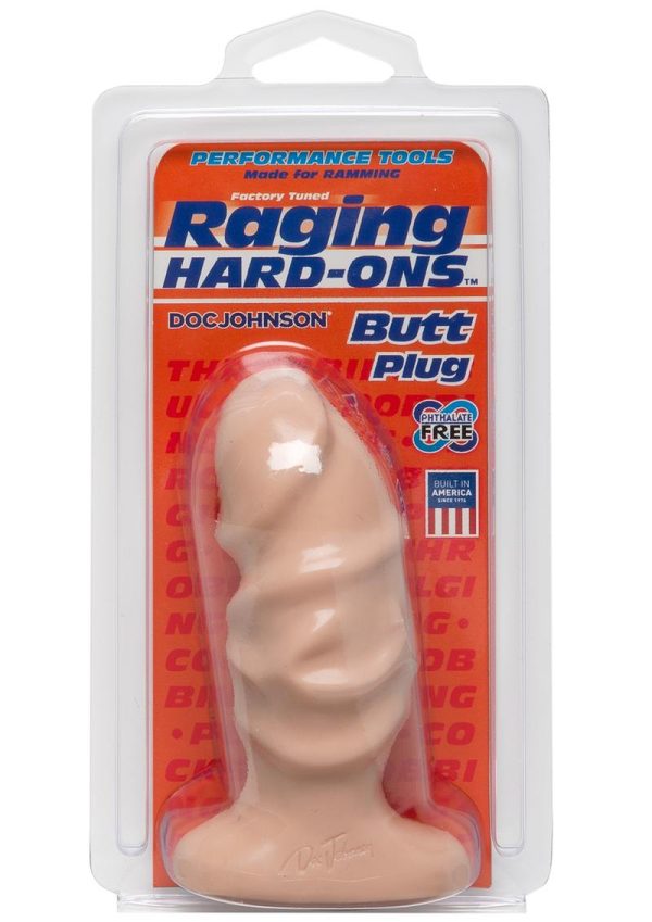 Raging Hard-Ons - Large Textured Anal Plug - Vanilla