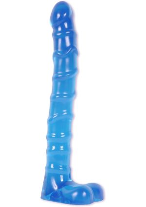 Raging Hard-Ons - Slimline Anal Series - Ass Play Ballsy Dildo with Balls 9in - Cobalt Blue