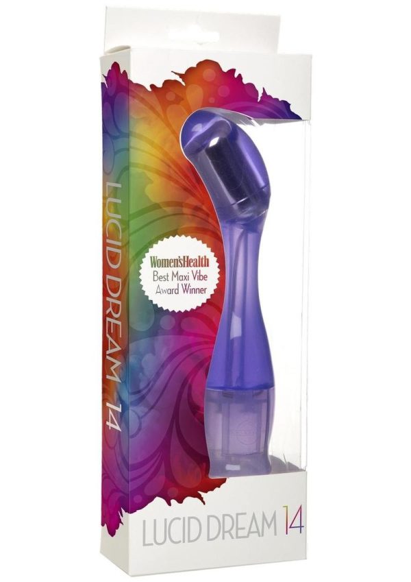 Lucid Dream No 14 Vibrator Waterproof 9in - Purple