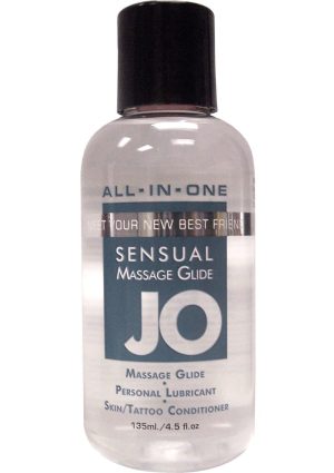 JO All-In-One Silicone Massage Glide Fragrance Free 4oz