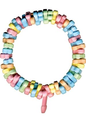 Dicky Charms Multi Flavored Penis Shaped Candy In A Super Stretch Bracelet