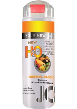 JO H2O Water Based Flavored Lubricant Tropical Passion 4oz