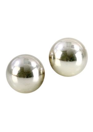 Metallic Weighted Orgasm Kegel Balls - Silver