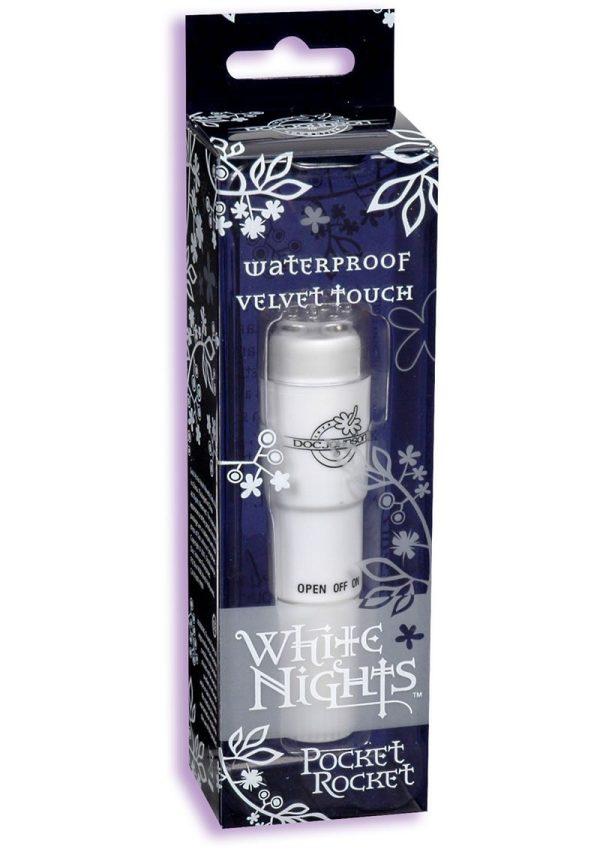 White Nights Velvet Touch Pocket Rocket Waterproof White