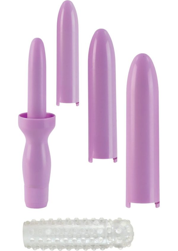 Dr. Laura Berman Dilators Set of 4 Interlocking Sizes Plus Sleeve - Lavender