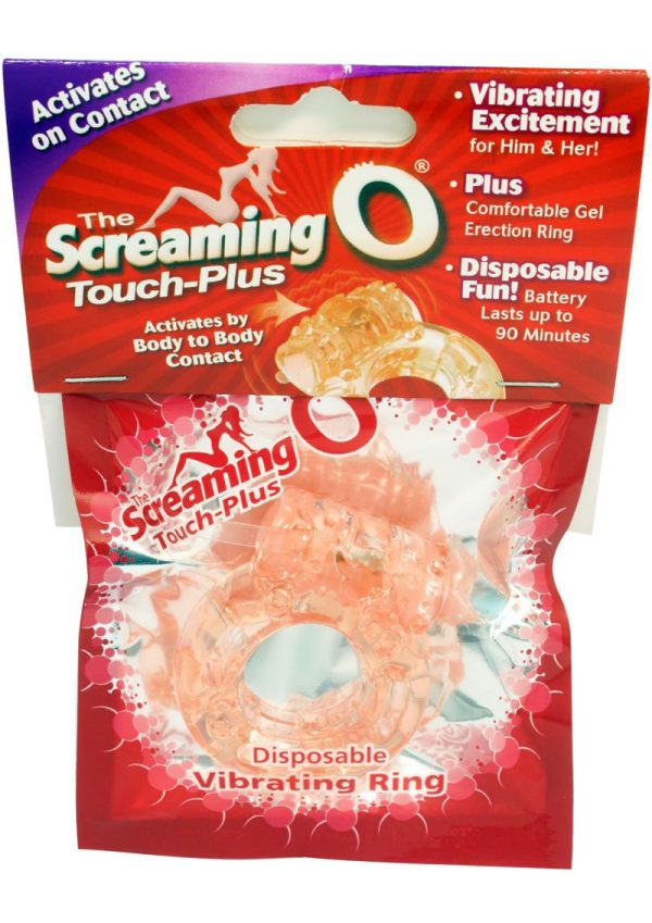 Screaming O Touch Plus Cock Ring Waterproof - Vanilla