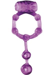 The MachO Erection Keeper Vibrating Cock Ring -Purple