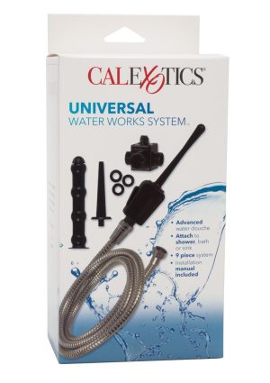 Universal Water Works Advanced Douche System (set of 9 pieces) - Silver and Black
