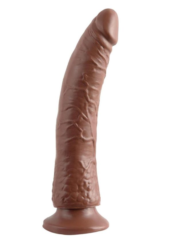 Basix Dong Slim 7 with Suction Cup 7in - Chocolate