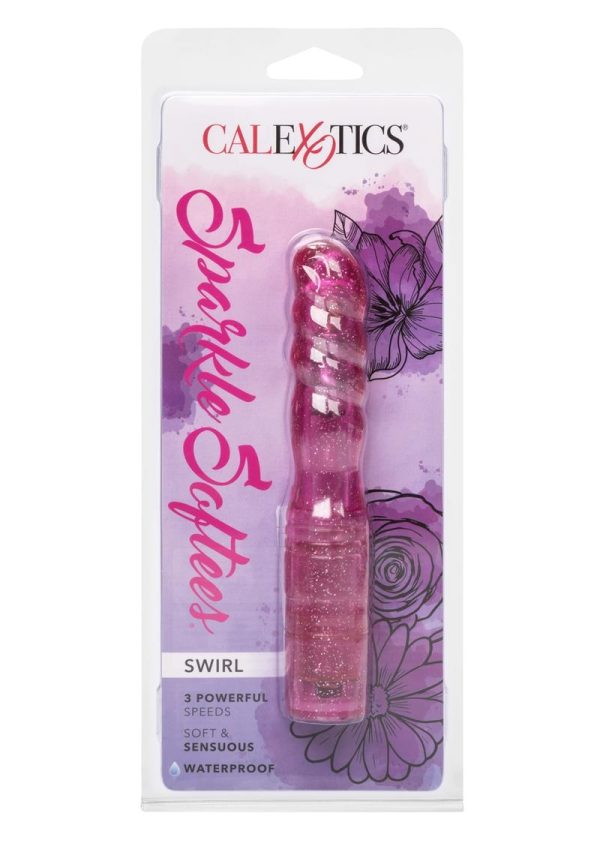 Sparkle Softees Swirl Vibrator - Red