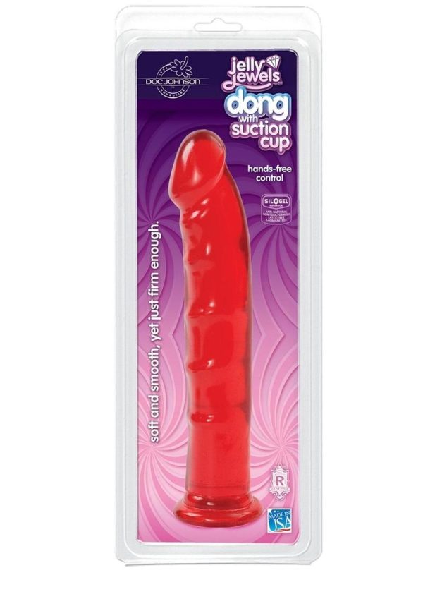 Jelly Jewels Dildo 8in - Red