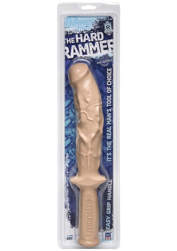 The Hard Rammer Dildo with Handle - Vanilla