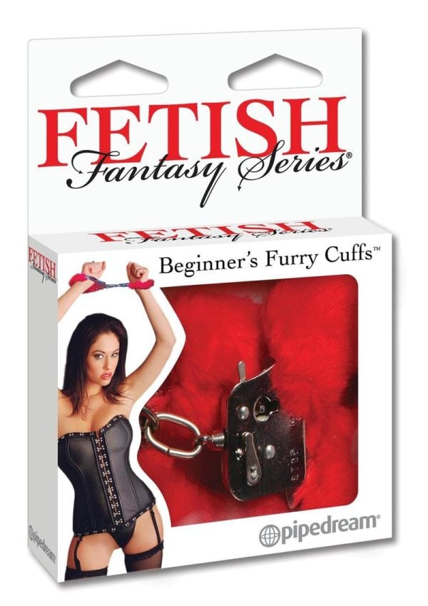 Fetish Fantasy Series Beginner`s Furry Cuffs - Red