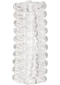 Ribbed Stroker - Clear