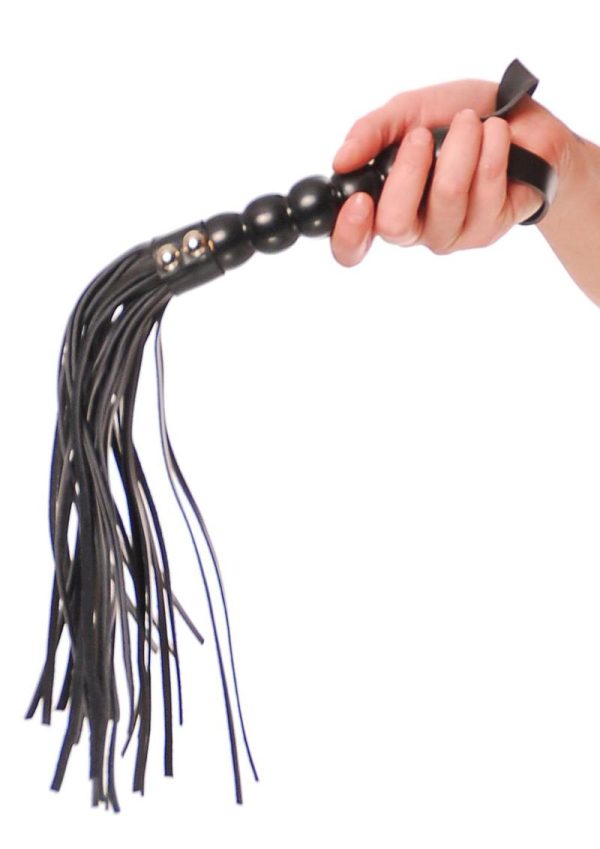 Fetish Fantasy Series Beaded Cat-O-Nine Tails - Black