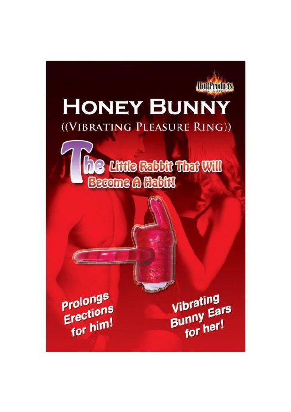 Horny Honey Bunny Vibro Cock Ring - Magenta