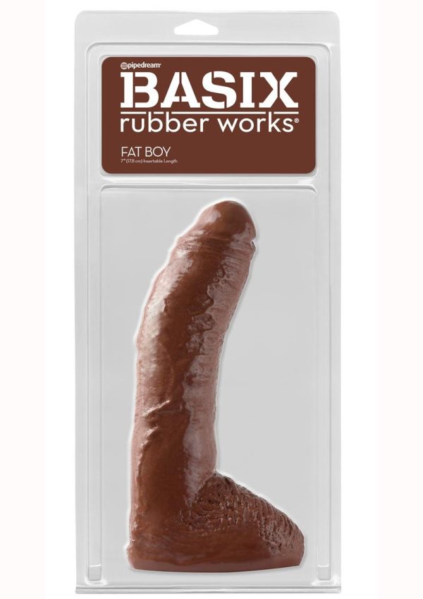 Basix Rubber Works Fat Boy Dong 10in - Chocolate