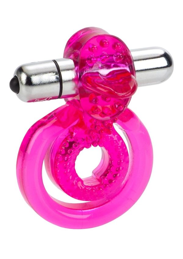 Dual Clit Flicker with Removable Waterproof Stimulator - Pink