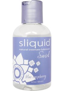 Sliquid Naturals Swirl Water Based Lubricant Blue Raspberry 4.2oz