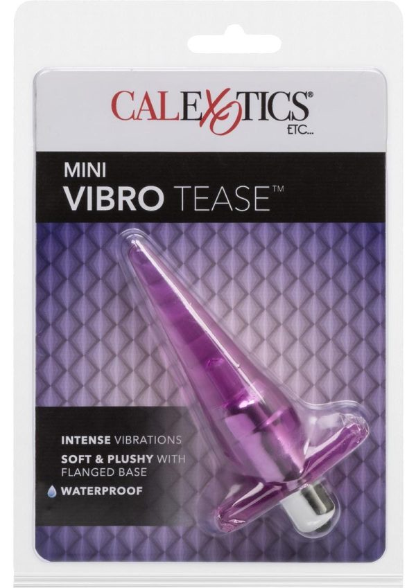 Mini Vibro Tease Vibrating Butt Plug - Pink