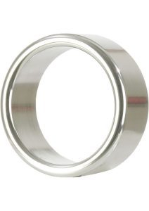 Alloy Metallic Cock Ring - Large - 1.75in - Silver