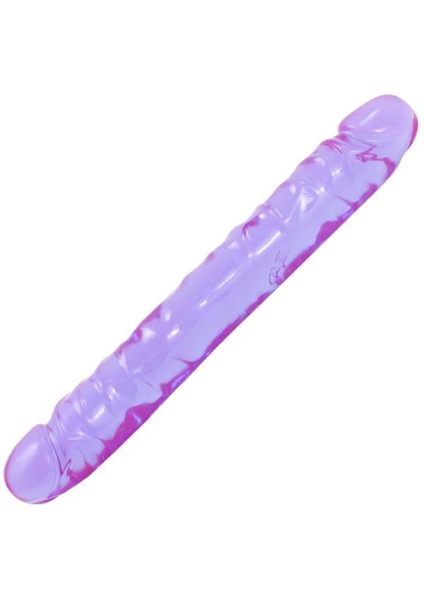 Crystal Jellies Jr. Double Dildo 12in - Purple